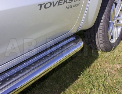 Stainless steel small step side bars for VW Amarok 2011-