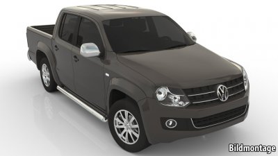 Stainless steel side bars for VW Amarok from 2011-
