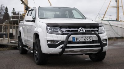 Low black painted Bull bar for VW Amarok V6 2017-