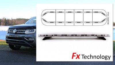 Complete Bullitt Plus lightbar for Volkswagen Amarok from 2011-/2017-