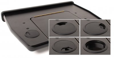 Bord med lucka för 12 Volt till VW Transporter T6 2016-2019