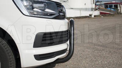 Low black painted Bull bar for VW Transporter T6 2016-