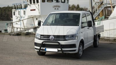 Low black painted Bull bar for VW Transporter T6 2016-