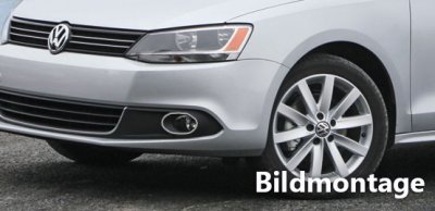 Stainless steel fog light rings for Volkswagen Jetta from 2011-