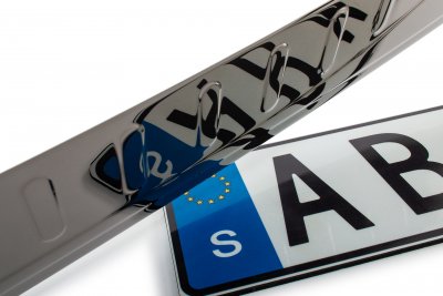 Rear bumper protection in stainless steel for Volkswagen Tiguan from 2016-2024