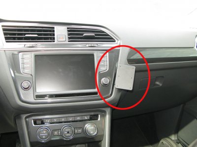 Mobile phone holder for Volkswagen Tiguan from 2016-2023