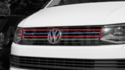 Upper grill for VW T6 from 2016-2019 with painted bumper
