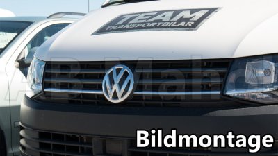 Upper grill (Gun Metal Black) VW T6 2016-2019 with unpainted bumper