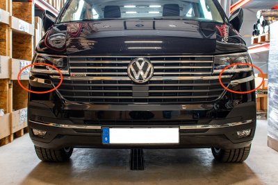 Headlight details Volkswagen Transporter T6.1 from 2020-2024