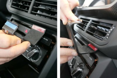 Mobile phone holder for Volkswagen T-Cross from 2019-