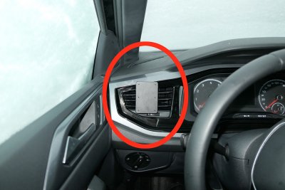 Mobile phone holder Volkswagen Polo from 2018-2020