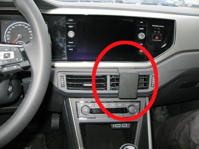 Mobile phone holder Volkswagen Polo from model year 2018-2020