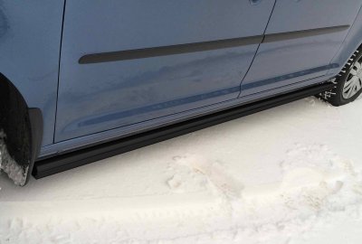 Black painted side bars Caddy (VW) 2021-