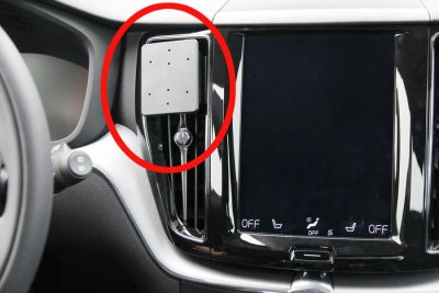 Mobile phone holder Volvo S60 from model year 2018-