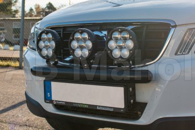 Extra light bracket black powder coated Volvo XC60 2008-