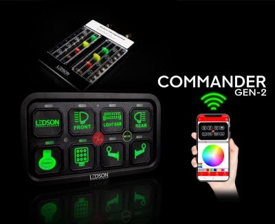 LEDSON Commander | Remote controlled relay box | 12/24V