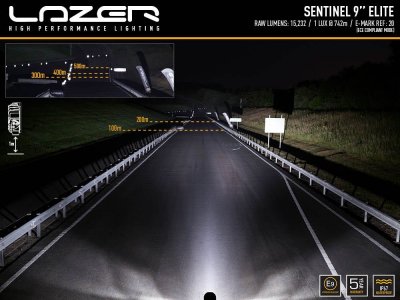 Lazer Sentinel 9 Elite extra light in black version with position light