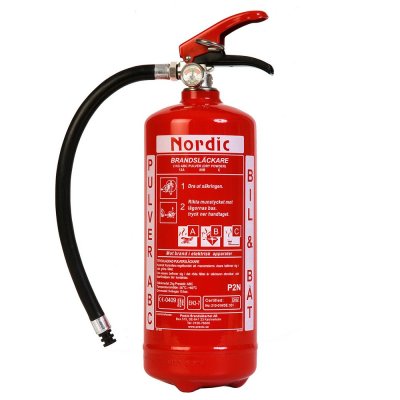 Fire extinguisher - Nordic 2 kg (EN-3 13A 89 B C)