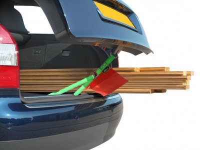 Tensioning strap - 3 meters long incl. warning flag