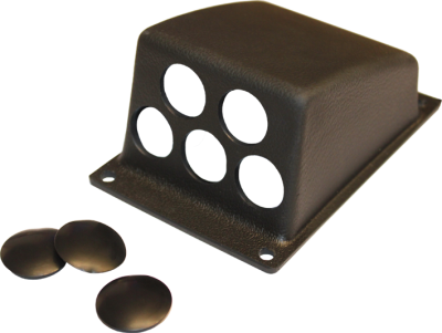 Contact console for a total of 5 buttons, incl. 3 blind plugs