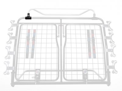 Clamp/mounting detail for upper filler pipe for Artfex dog gate
