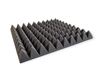 Pyramid sound absorber with adhesive backing 49x49 cm