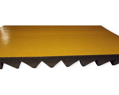 Pyramid sound absorber with adhesive backing 49x49 cm