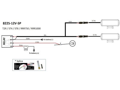 Relay/cable set for Lazer LED ramps