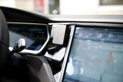 Cell phone holder Tesla Model X from 2016-