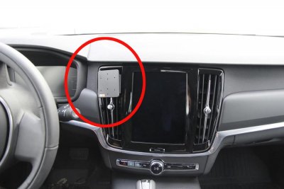 Mobile phone holder for Volvo V90 from 2016-