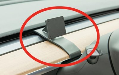 Mobile holder Tesla Model Y from 2020- | Mounting in front of the steering wheel