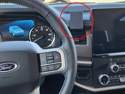 Mobile phone holder for Ford F-150 Lightning from 2021-