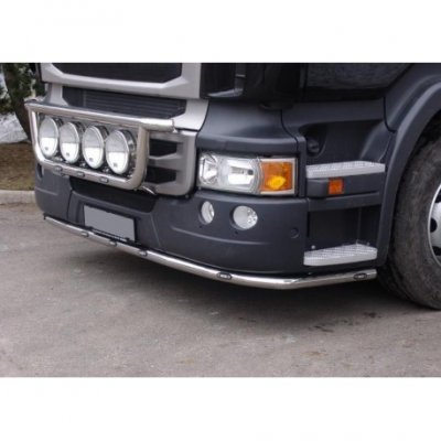 Stainless steel bull bar with LED lighting - Scania R