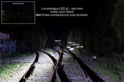 Extra light LED 9 inch