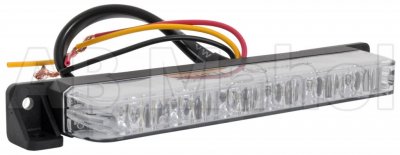 Flash light in a slim model that is equipped with 6 x LEDs and shines with orange color.