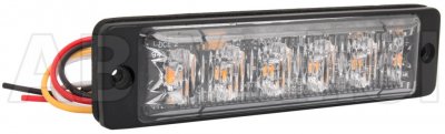 Slim flashing light 6xLED ECE R65 - 12-24 V