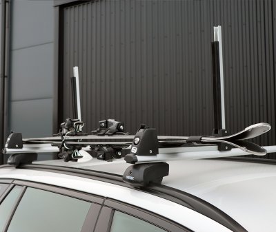 Roof rack ski holder - for 3 pairs of skis/snowboard