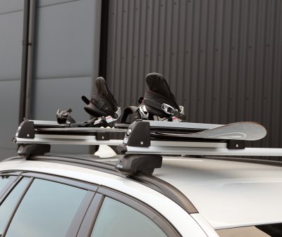 Roof rack ski holder - for 3 pairs of skis/snowboard