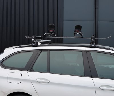 Roof rack ski holder - for 3 pairs of skis/snowboard