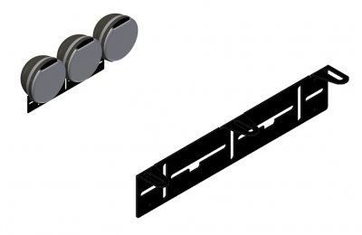 Extra light bracket - 3 extra lights (max 240 mm)