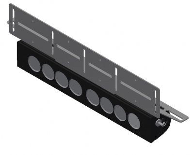 Extra light holder for recessed LED ramp