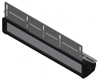 Extra light holder for recessed LED ramp