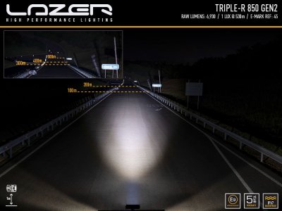 Lazer LED Ramp Triple-R 850 Gen. 2 - 322 mm - 6930/8068 lumens