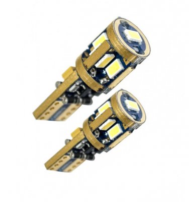 LED lamp with 9 x Xenon white diodes T10/W5W