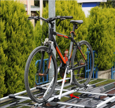 Bike holder for roof rack - for 1 bike