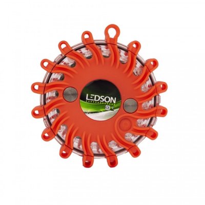 LED warning puck | Rechargeable | Ø120 mm