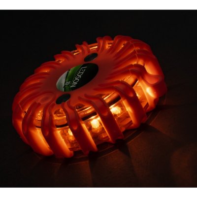 LED warning puck | Rechargeable | Ø120 mm