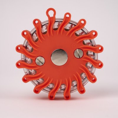LED warning puck | Rechargeable | Ø120 mm