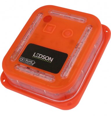 LED warning pucks (6 pcs) with accompanying bag