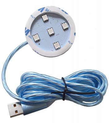 Poppy lighting LED Blue with running light effect in the cable - Light up your Grace Mate Poppy